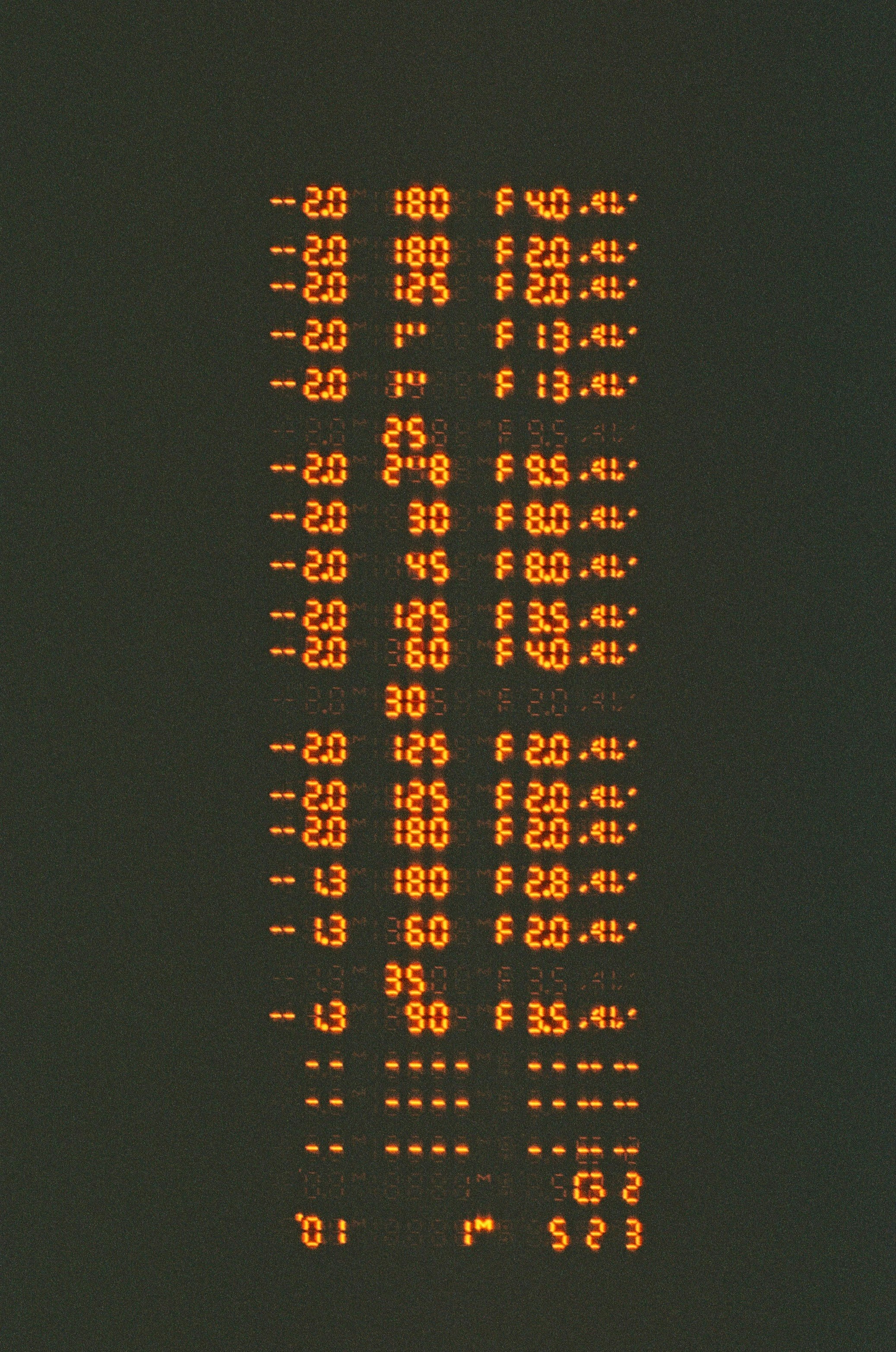 Orange code text on a dark background